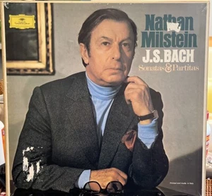 JS Bach Solo Violin Partitas & Sonatas MILSTEIN ORIG DGG 3 LP BOX 2709047 NM - Picture 1 of 8