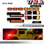14X For 2003-2009 Hummer H2 Led Cab Roof Side Marker Light Front Rear Smoked Kit