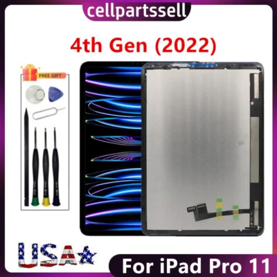 Дисплей сенсорный ЖК-дисплей в сборе для iPad Pro 11 2022 4-го поколения A2759 A2435 A2761 - Изображение 1 из 4