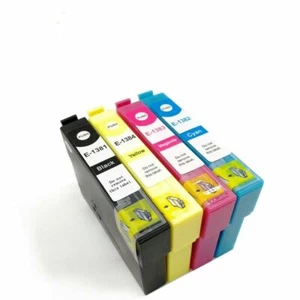 5x Non-OEM Ink Cartridges T138 138 for Epson Workforce WF3520 WF3530 WF3540 - Picture 1 of 3