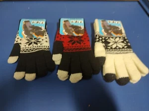 Women's Winter, The Touch Glove, Knit for Touchscreens, One Size Fits Most 3 Pk - Picture 1 of 7