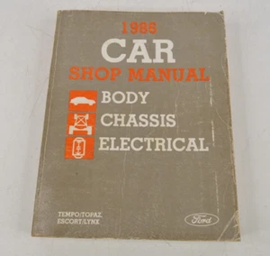 1986 Ford Tempo Topaz Escort Mercury Lynx Body Chassis Electrical Shop Manual - Bild 1 von 6