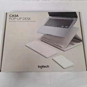 *NEVER USED* Logitech Casa Pop-Up Desk Work from Home Kit with Laptop Stand - Picture 1 of 5