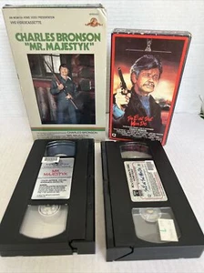 Vintage Charles Bronson VHS Film Set Mr. Majestyx Evil That Men Do  - Bild 1 von 3