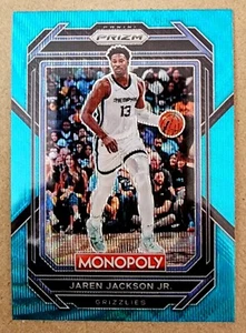 2022-23 Panini Prizm Monopoly #45 Jaren Jackson Jr. Teal Wave Limited Edition - Picture 1 of 2