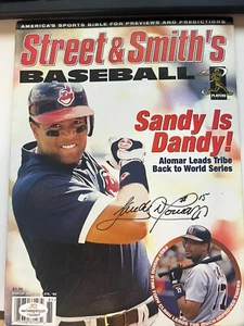 Sandy Alomar Signed/Autographed Magazine w/ COA. Cleveland Indians - Picture 1 of 2