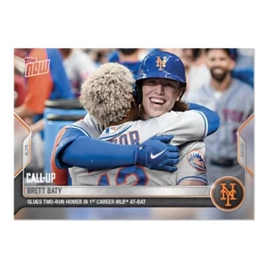 2022 Topps NOW #729 ⚾️ Brett Baty RC ⚾️ New York Mets ⚾️ 1a carriera HR 1a AB - Foto 1 di 2