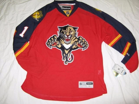 Roberto Luongo Florida Panthers 2015 Red 2XL Reebok Premier Jersey Cover