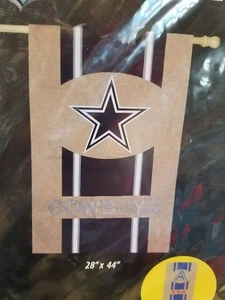 Dallas Cowboys vertical house Banner flag 28" X 44" double sided - Picture 1 of 2