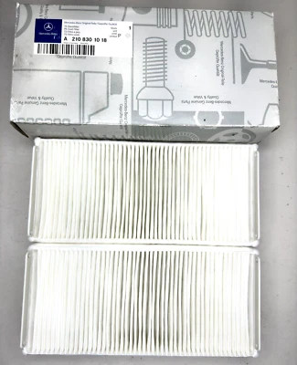 Genuine OEM Mercedes-Benz Cabin Air Filter SET of 2 - A 2108301018 - NOS - Image 1 of 4