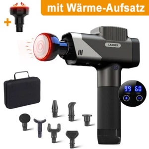 Massagepistole WÄRMEFUNKTION Massagegerät Akku Tage Muskel Massage Gun 30 Stufen - Bild 1 von 12