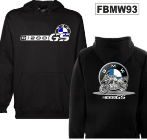 Felpa cappuccio R1200 GS nero black hoodie sweatshirt FBMW93 - Bild 1 von 1