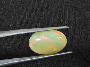 Natural Ethiopian Fire Opal Oval Healing Crytsal Loose Gemstone 07X12X04 MM