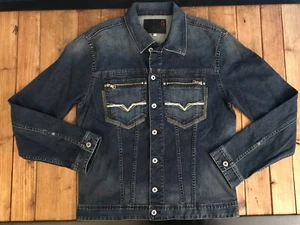 Guess Jeansjacke Authentic Denim-Dry Goods Vintage XL Reißverschlusstasche Nieten A431 - Bild 1 von 9