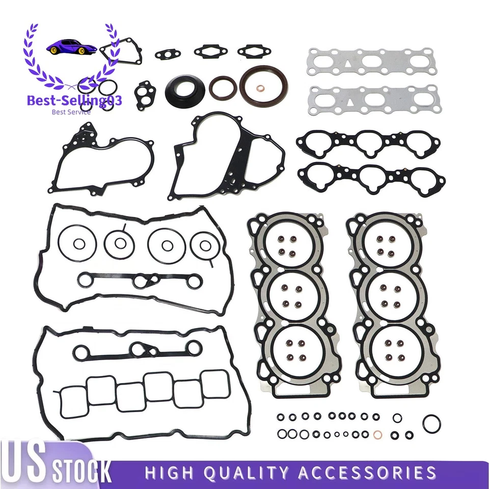 Juego de juntas de una cabeza para Nissan 370Z Infiniti EX37 G37 M37 Q40 Q50 Q60 2014-19  Foto 1 de 4