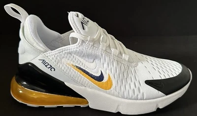 Nike Air Max 270 Gs Blanco Universitario Dorado Juvenil Talla 6Y Mujeres Talla 7.5 Nuevo FJ4590-100 Foto 1 de 4