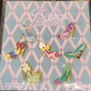 New Princess Designer Heels Shoes 2012 Disney Pin Set of 7 WDW Disneyland - Picture 1 of 5