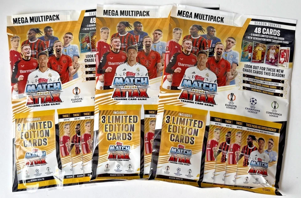 Topps Match Attax 2024/25 Trading Cards Mega Multipack - x10 Packs