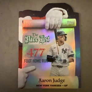 2025 Topps Holiday Aaron Judge The Nice List 477 ft HR Yankees - Picture 1 of 3