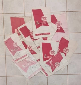 Lot Of 11 VTG W. ATLEE BURPEE Co. Cloth Seed Bags Seed Sacks Burpee Seeds Grow - Picture 1 of 24
