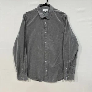 Camicia uomo Calvin Klein manica lunga con bottoni taglia L nero-bianco micro-check - Foto 1 di 5
