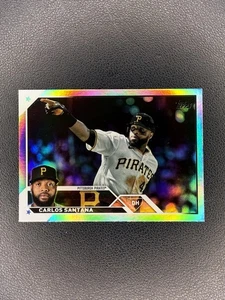2023 Topps Series 2 - Carlos Santana #572 Rainbow FOil - Picture 1 of 2