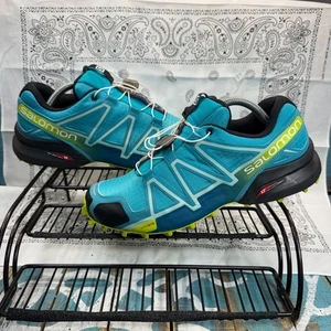 Salomon Speed Cross 4 Trail Teal Tenis para Correr Zapatos para Mujer Talla 8.5 Usados en Excelente Condición - Imagen 1 de 10
