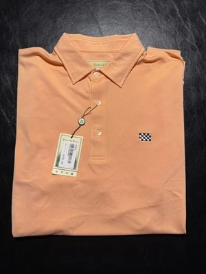 NWT MEN'S DONALD ROSS POLO, SIZE: M, COLOR: TANGERINE (M31) - Image 1 of 3