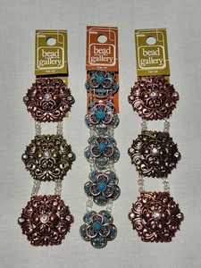 BEAD GALLERY MIXED METAL BEAD LOT 11 BEADS TOTAL BEADING CRAFTING - Picture 1 of 10