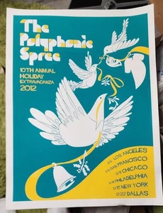 The Polyphonic Spree 10th Annual Holiday Extravaganza 2012 Poster Limited Ed 150 - Bild 1 von 1