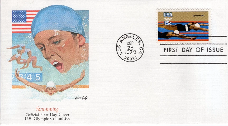 SWIMMING  - 1979  - FW616 - Image 1 of 1