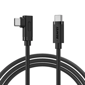 BENFEI 000428BK-3M USB-C to Right Angle USB-C Cable , 90° Angled Fast Charge 3M - Picture 1 of 6
