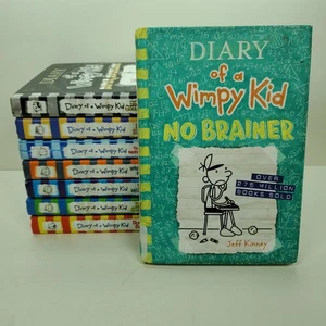 Diary Of A Wimpy Kid Books #11-18, 8 Book Set Lot Series Hardcover Ex Library - Picture 1 of 5