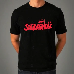 Solidarnosc Poland 80's Solidarity Resistance Anti Soviet Protest Gift T-Shirt - Picture 1 of 6