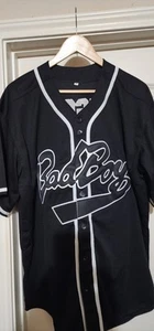 Bad Boy BIGGIE 10 Jersey Adult XL Baseball Shirt Hip Hop Black White - Picture 1 of 4
