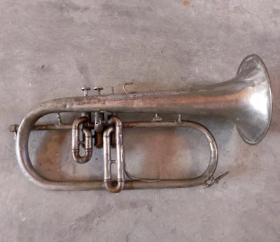 Ancien Bugle COUESNON - FLUGELHORN Antique vintage 1897 - Bild 1 von 4