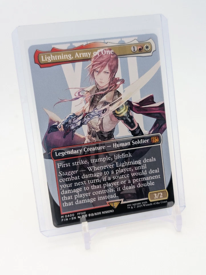 MTG - Lightning, Army of One (0400) - Borderless Mythic #400 - Final Fantasy NM - Image 1 of 2