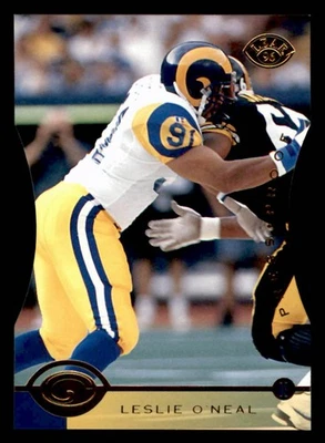1996 Leaf #160 Leslie O'Neal Press Proof Die-Cut PR2000 St. Louis Rams - Image 1 of 2