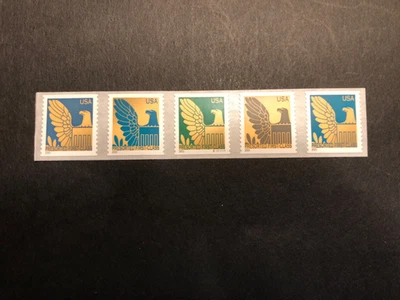 U.S. Stamps, Scott # 3792-3801 (3801b), PNC5 # S1111111, (25c) Eagle, #on#, MNH - Image 1 of 2
