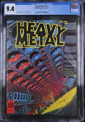 Heavy Metal #27 (June 1979) Angus Mckie Cover, CGC 9.4. 2nd on Census - Image 1 of 2