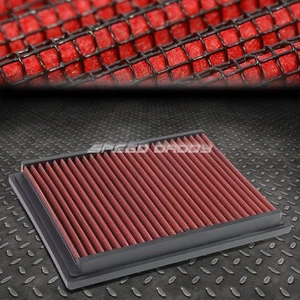 FOR BMW 3/5 SERIES M3/Z3 RED REUSABLE/WASHABLE DROP IN AIR FILTER PANEL - Foto 1 di 6