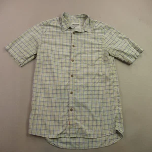 Mountain Khakis Shirt Mens Medium Short Sleeve Button Front Plaid Classic Fit - Picture 1 of 8