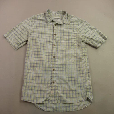 Camisa Mountain Khakis Para Hombre Mediana Manga Corta Botón Frontal Cuadros Calce Clásico Foto 1 de 4