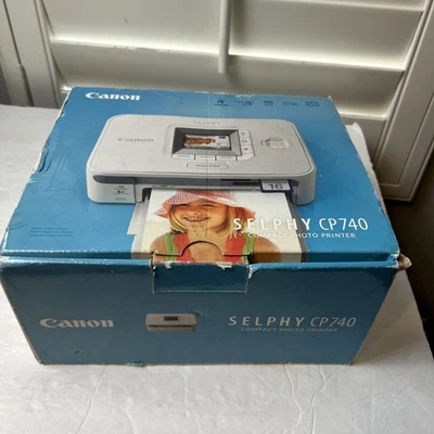 Canon SELPHY CP740 Compact Photo Printer W/ Box & Software New Open Box - Image 1 of 4