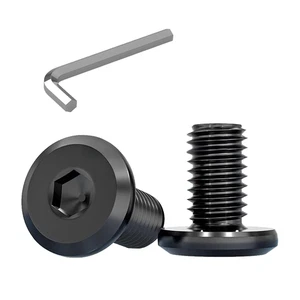 M6 X 10Mm Flat Head Hex Socket Cap Screws Bolts 30 Pcs, M6 Bolt Furniture Bolts - Picture 1 of 11