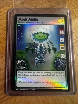Neopets TCG Alien Aisha 2/100 HOLO ULTRA RARE NM The Haunted Woods - Image 1 of 4