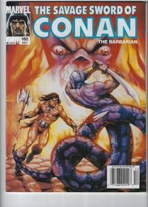 Savage Sword of Conan #180, variante de quiosco, en estado bastante bueno/casi nuevo 9,0, primera impresión, 1990, escaneo - Imagen 1 de 1