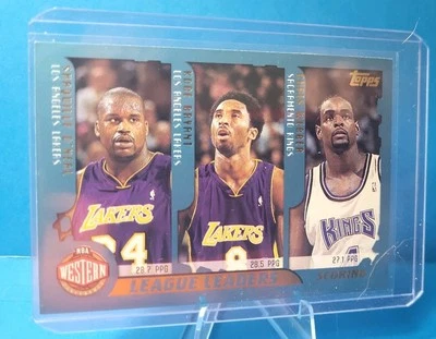 2001-02 Topps - Kobe Bryant, Shaquille O'Neal, Allen Iverson #215 - Image 1 of 2