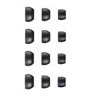 12 x REPLACEMENT SPARE IN EAR EARPHONE HEADPHONE TIPS EARBUDS GELS RUBBER MIXED