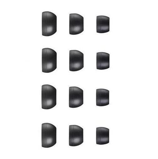 12 x REPLACEMENT SPARE IN EAR EARPHONE HEADPHONE TIPS EARBUDS GELS RUBBER MIXED - Image 1 of 1